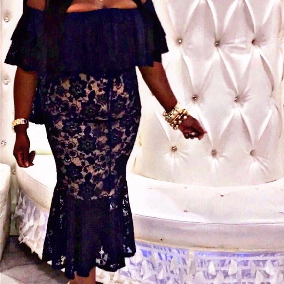 Mamacita Bonita Off Shoulder Ruffle Dress - Picture 3 of 3